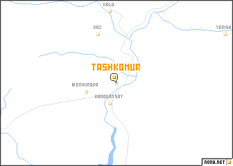 map of Tash-Kömür