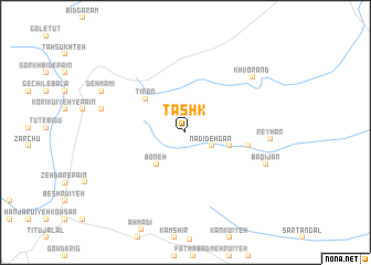 map of Ţāshk