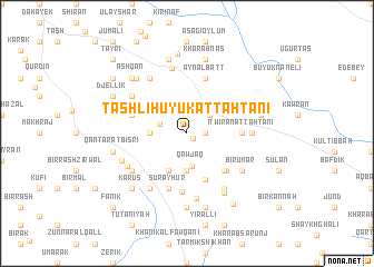 map of Ţāshlī Huyūk at Taḩtānī