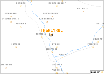 map of Tashly-Kul\