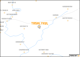 map of Tashly-Kul\