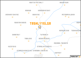 map of Tashly-Yelga