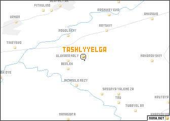 map of Tashly-Yelga