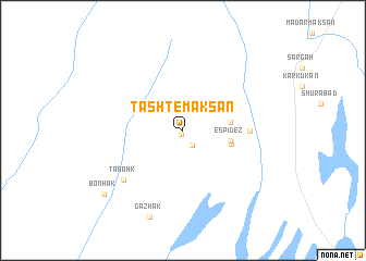 map of Tasht-e Maksān