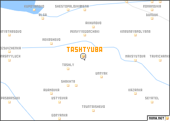 map of Tash-Tyuba