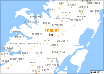 map of Tasley
