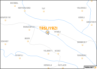 map of Taşlıyazı