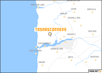 map of Tasmas Corners