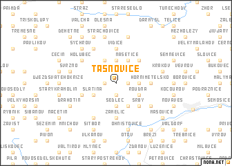 map of Tasnovice