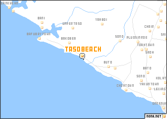 map of Taso Beach