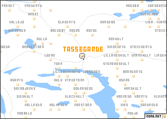 map of Tåssegärde