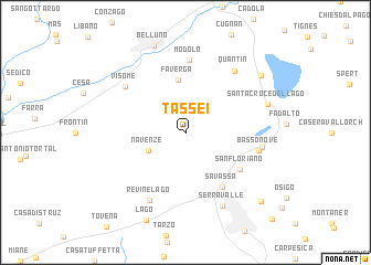 map of Tassei