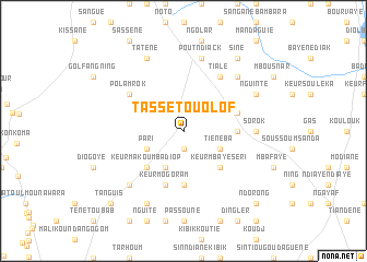 map of Tassèt Ouolof