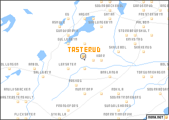 map of Tåsterud