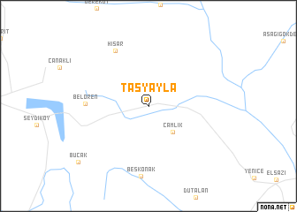 map of Taşyayla