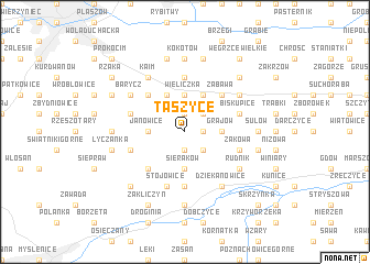 map of Taszyce