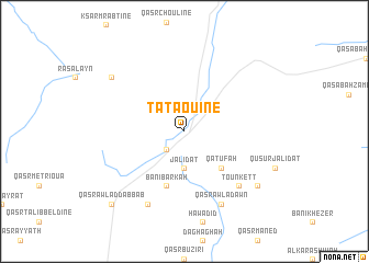 map of Tataouine