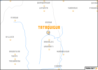 map of Tataquigua