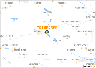 map of Tătărăşeni