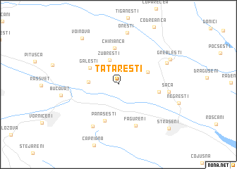 map of Tătăreşti