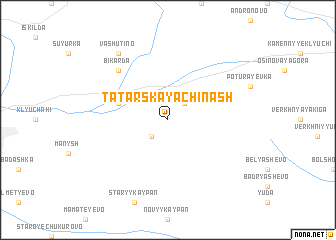map of Tatarskaya Chinash\
