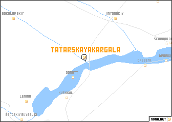 map of Tatarskaya Kargala