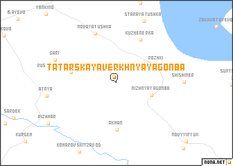 map of Tatarskaya Verkhnyaya Gon\