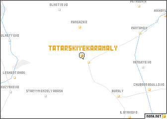 map of Tatarskiye Karamaly