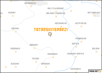 map of Tatarskiye Parzi