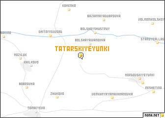 map of Tatarskiye Yunki
