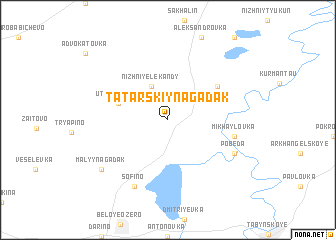 map of Tatarskiy Nagadak