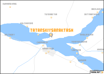 map of Tatarskiy Saraktash