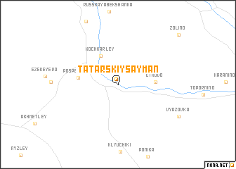 map of Tatarskiy Sayman