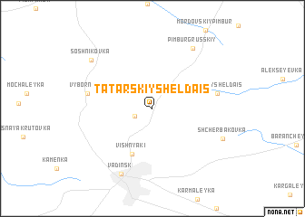 map of Tatarskiy Sheldais