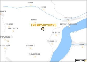 map of Tatarskiy Umys