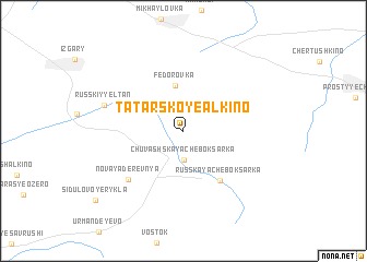 map of Tatarskoye Alkino