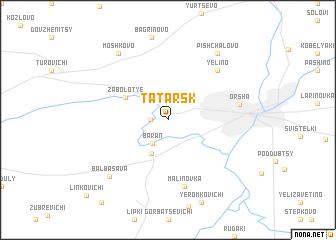 map of Tatarsk