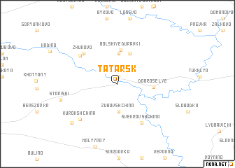 map of Tatarsk