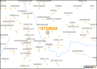 map of Tatéboua