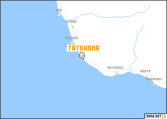 map of Tatehama