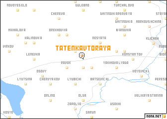 map of Tatenka Vtoraya