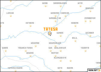 map of Tʼatʼēsa