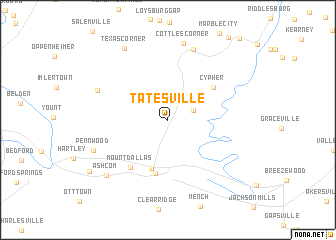 map of Tatesville