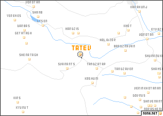 map of Tatʼev