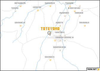 map of Tateyama