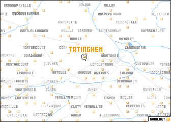 map of Tatinghem