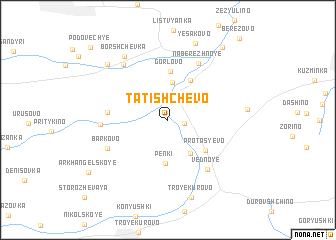 map of Tatishchevo