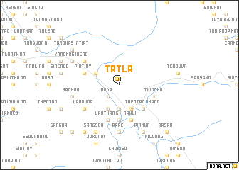 map of Tát Lá