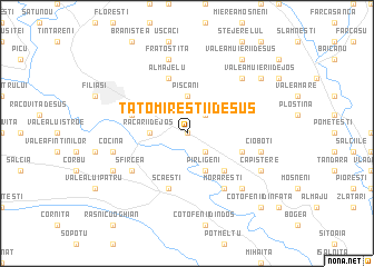 map of Tatomireştii de Sus