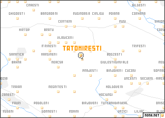 map of Tatomireşti